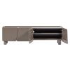 Šedý borovicový TV stolek Root 200 x 45 cm