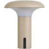 Béžová nabíjecí stolní LED lampa Rami 21,5 cm