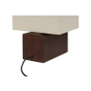 Hnědá dřevěná stolní lampa Zam -fv-interier-25