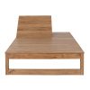 Dřevěné rozšířené zahradní lehátko Bizzotto Honolulu