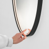 Černé závěsné zrcadlo s LED osvětlením Nova Luce Rilo 90 x 36 cm -fv-interier-25