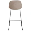 Hnědá látková barová židle Kave Home Zahara 76 cm III.