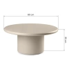 Béžový konferenční stolek Ardo ⌀80 cm