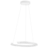 Bílé kovové závěsné LED světlo Nova Luce Gleamy 46 cm