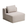 Hnědé křeslo Kave Home Blok 90 cm