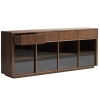 Hnědá komoda Kave Home Helvine 200 x 40 cm
