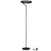 Černá kovová stojací LED lampa Nova Luce Adaliz 180 cm