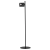 Černá kovová stojací LED lampa Nova Luce Kedros 131 cm