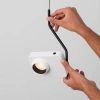 Bílé kovové závěsné LED světlo Nova Luce Kedros 14 cm -fv-interier-25