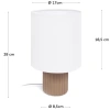 Zelená keramická stolní lampa Kave Home Eshe