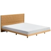 Dubová postel Kave Home Norlen 160 x 200 cm s čelem