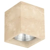 Travertinové venkovní stropní LED světlo Nova Luce Balma 10 x 10 cm