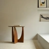 Hnědý dřevěný odkládací stolek Geometric 51 cm -fv-interier-25