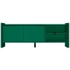 Zelený lakovaný TV stolek Rali 160 x 48 cm