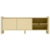 Žlutý lakovaný TV stolek Rali 160 x 48 cm