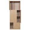 Dřevěná skříň Build 215 x 80 cm s dubovým dekorem