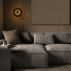 Černé kovové nástěnné LED světlo Nova Luce Dorell 26 cm -fv-interier-25