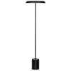 Černá kovová stojací LED lampa Nova Luce Ophelia 135 cm